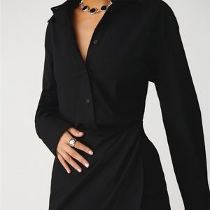 Reformation Weston Dress 0 in Black NWT